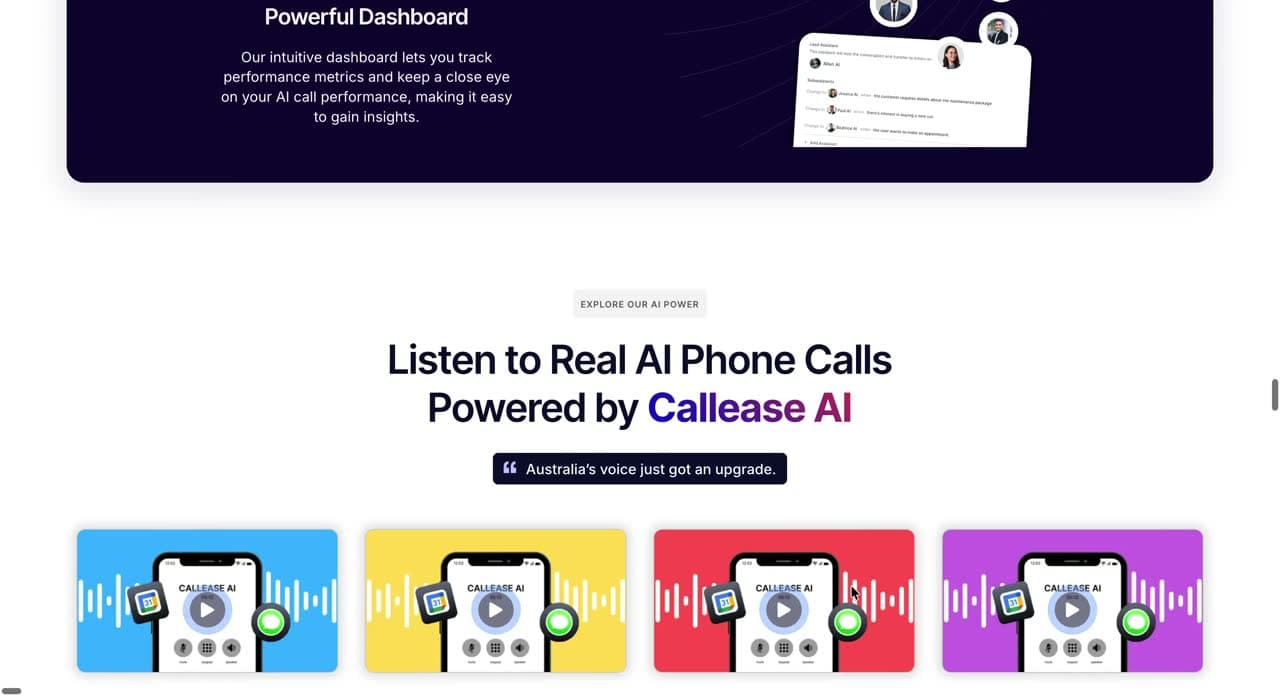 Callease AI — screen 2