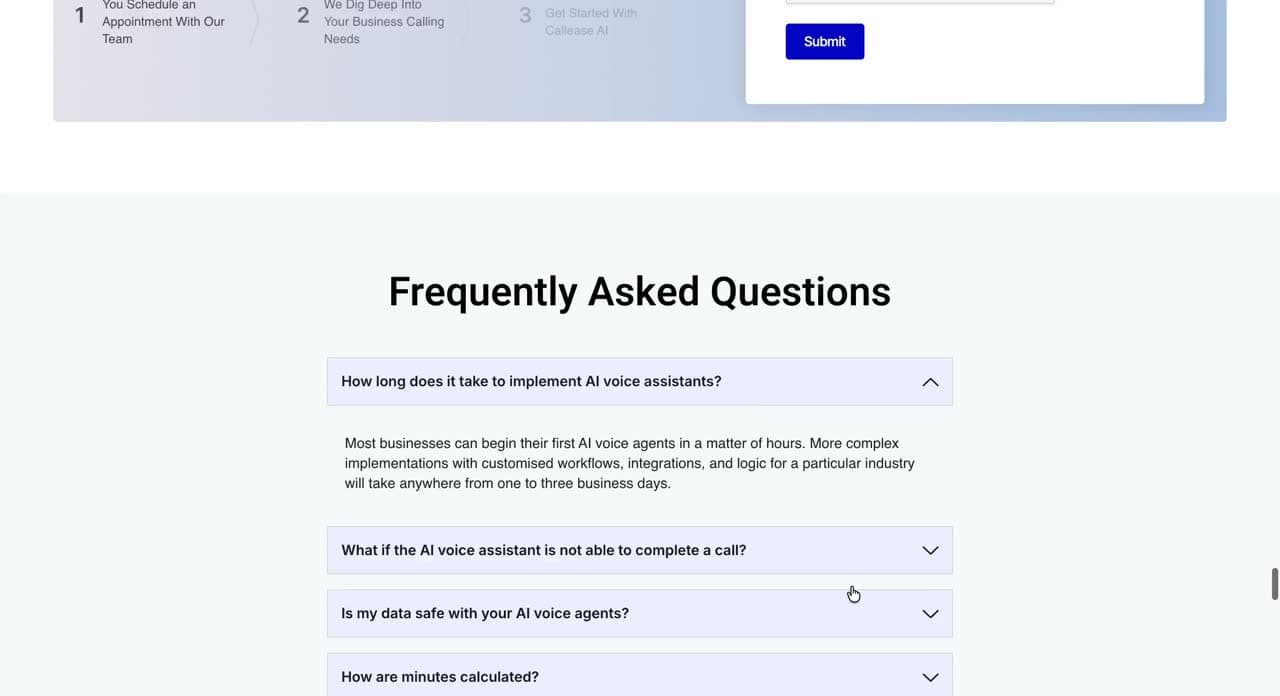 Callease AI — screen 3
