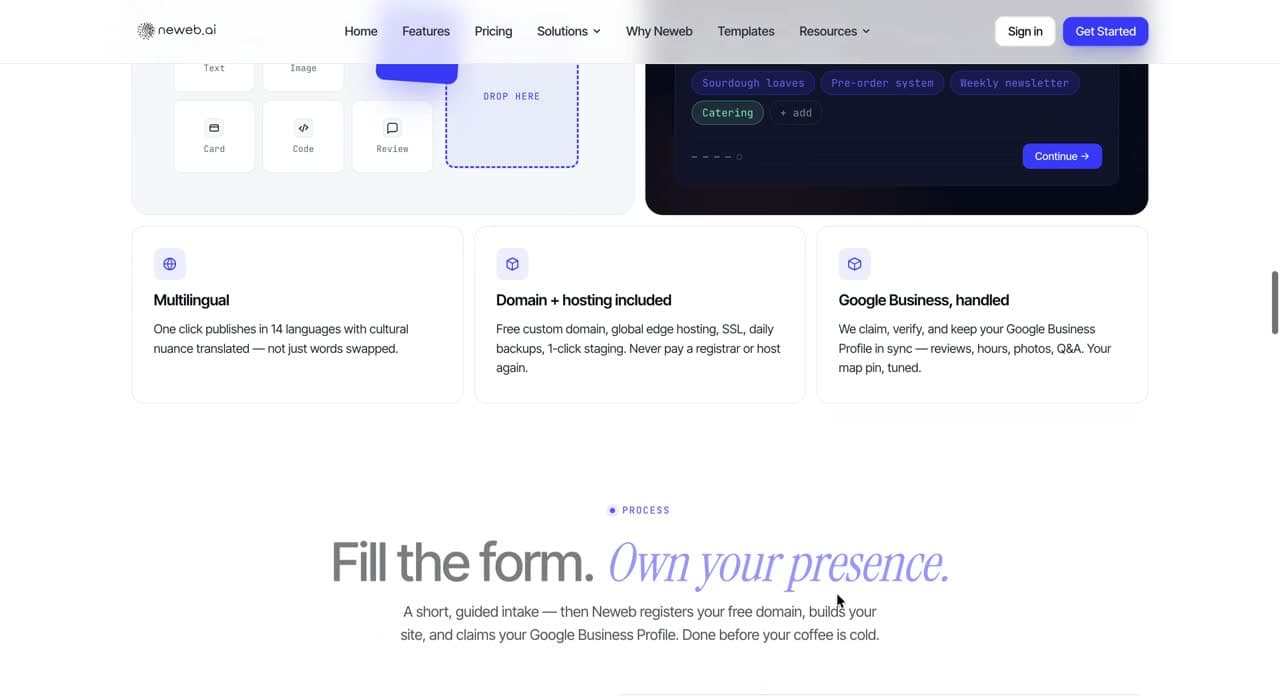 Neweb — screen 2